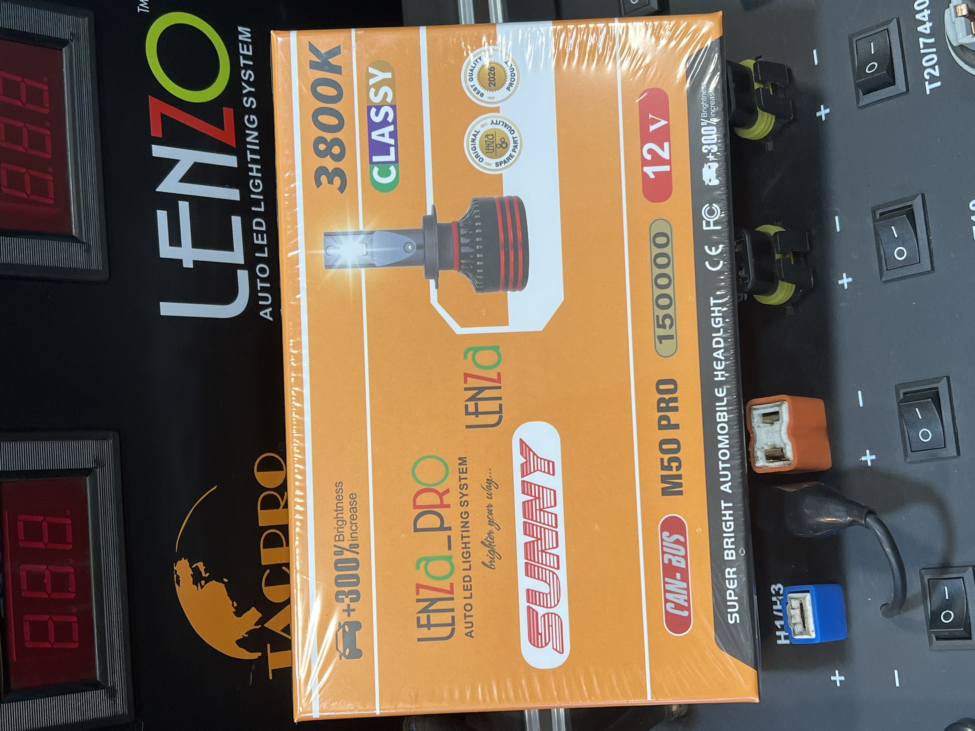 هدلایت لیمویی M50 PROلنزو ۷۵واتی 3800کلوین