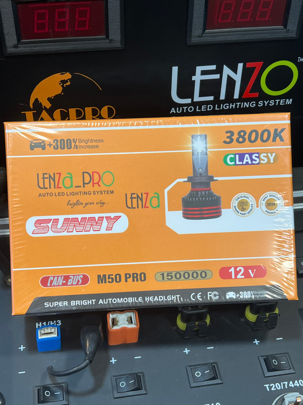 هدلایت لیمویی M50 PROلنزو ۷۵واتی 3800کلوین