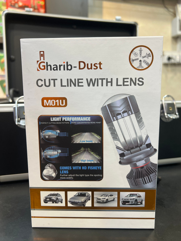 هدلایت لنزدار / هدلایت ساده ۳فیش Gharib_Dust تک رنگ سفید ۱۲۰واتی